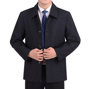 Middle -aged jacket men's spring jacket male dad dad in spring and autumn, father middle -aged and elderly casual men's jacket