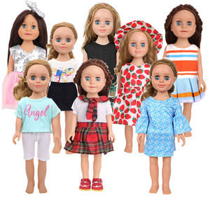 
Dress camouflage pleated skirt campus style skirt suitable for 18-inch American Girl AG 46cm Ouji Doll