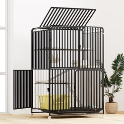 Cat Cage for Home Use, Indoor Cat Villa with Integrated Toilet, Extra-Large Free Space Cat House, Cat Cage