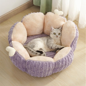 Cat Nest Winter Warm Semi enclosed Cactus Cat Nest Winter Cat Bed Seasonal Universal Dog Nest Pet Supplies