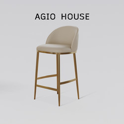 Bar Chair Accessible Luxury Home Designer Stainless Steel High Stool Modern Simple Leather Island Chair Bar Chair