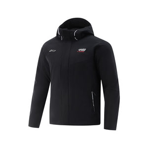 
Li Ning cotton coat men's winter new short hooded thickened warm windproof couple jacket bread coat AJMV155