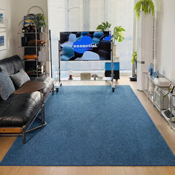 Ocean Blue Carpet 2026 New Bauhaus Retro Style Living Room Coffee Table Rug Bedroom Full-Cover High-End Floor Mat