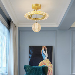 Light Luxury Starry Sky Hallway Entrance Light, Light Luxury Minimalist Balcony Staircase Entry Small Pendant Light, Trendy Model for Corridor and Bedroom