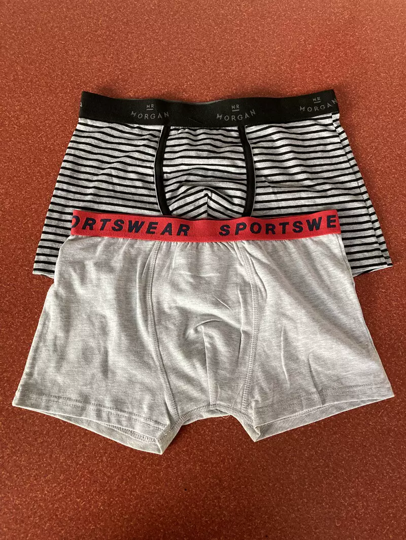 欧美订单内裤男中小码青少年平角裤头全棉不挑款式颜色随机发