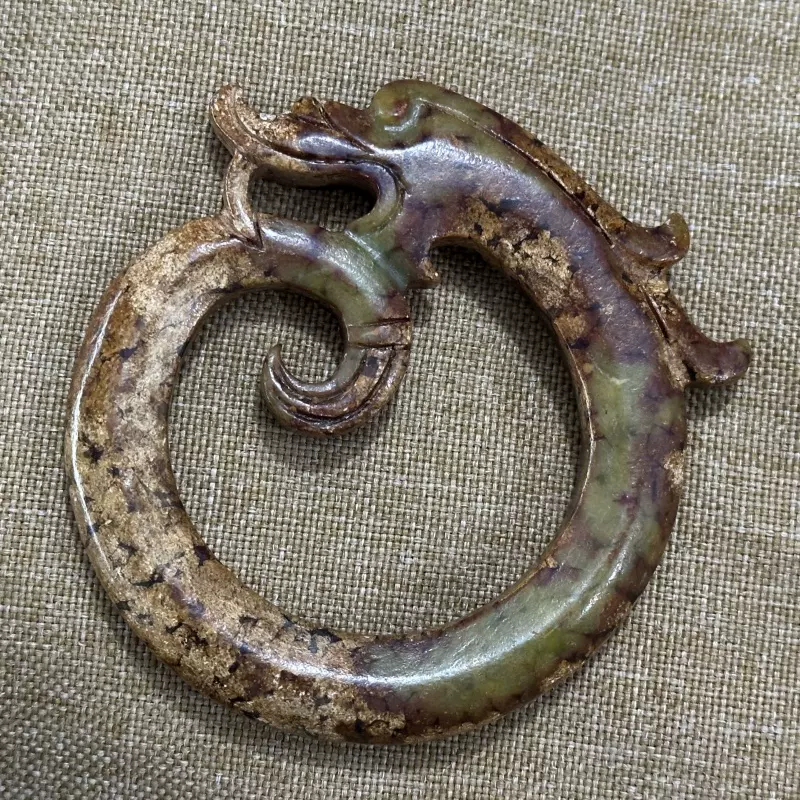 仿古和田玉古董高古玉老玉明清玉佩吊坠汉代玉器把玩玉璧玉雕腰牌