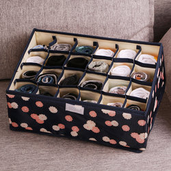 Washable Foldable Underwear Storage Box Oxford Cloth Sock Compartment Organizer Home Fabric Dormitory Essential