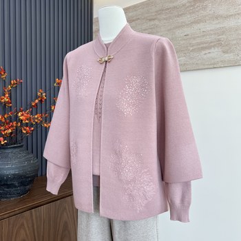 
Two-piece set of Western-style mommy autumn knitted sweater tops