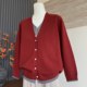 New mother's clothing autumn knitted sweater top button fashion middle-aged and elderly ladies temperament V-neck sweater cardigan