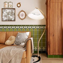 Enamel Tiles French Retro Bathroom Wall Tiles Bathroom Wall Skirt Tiles Nanyang Style Toilet Small Floral Tiles 150×150