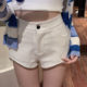 2025 new ultra shorts for women in spring and summer thin style, high waist, slim hot girl base and hip-pack suit hot pants