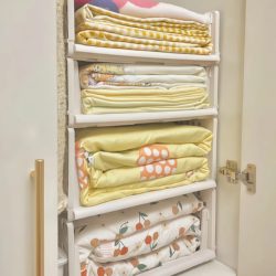 [Package Box in the Wardrobe] Drawer-Type Clothing Organization Artifact, Pull-Out Foldableing Basket Classification Bed Sheets