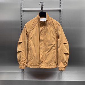 
Spring and Autumn Trendy Design Stitched Mesh Stand Collar Work Jacket Men's Outdoor Windproof Versatile Casual Jacket