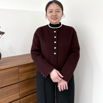 
Middle-aged mother's autumn woolen short jacket