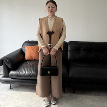 Mom's spring jacket fashionable vest set