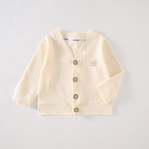 
Three-fold brand cabinet clearance for clearance for summer children's clothing, parent-child clothing thin cardigan long-sleeved baby ultra-thin cotton knitted sweater