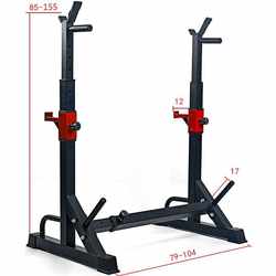 Bench Press Rack, Squat Rack, Integrated Weightlifting Rack, Barbell Rack, Adjustable Dumbbell Bench, Strength Training Home Fitness Equipment