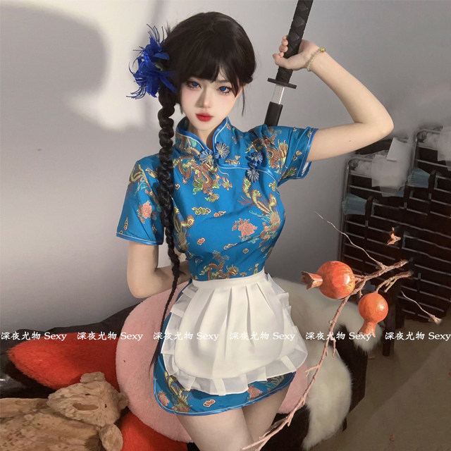 Chinese girl cheongsam new Chinese style improved Japanese sweet girl ...