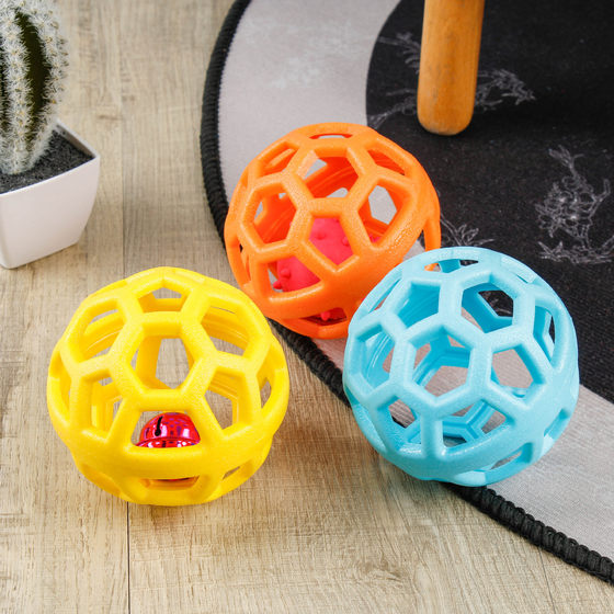 
Popular pet toy ball pet dog bite resistant dog tpr geometric hollow teeth grinding pet cat supplies