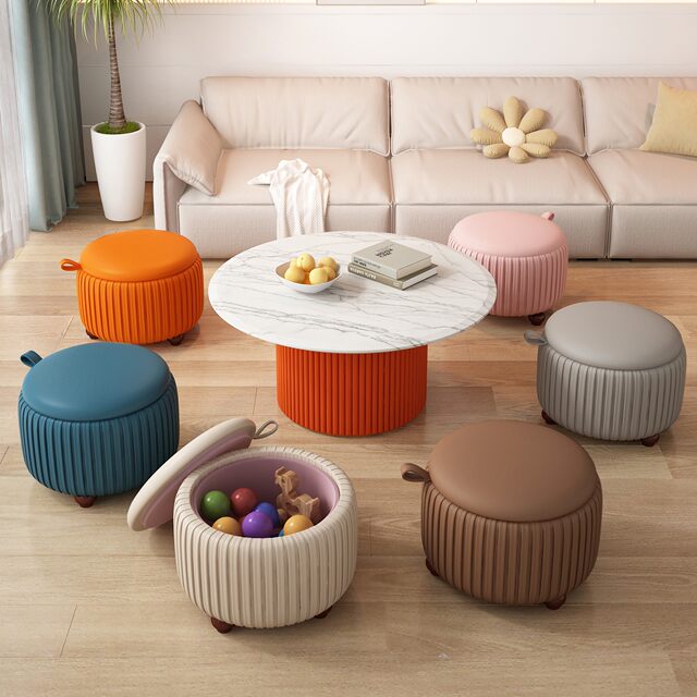 Small Storage Stools Multifunctional toy storage stool, storage stool, adult can sit on the ...