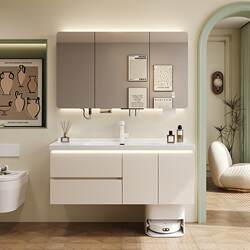 Sweeping Robot Base Station Storage Bathroom Cabinet Ceramic Integrated Basin Bathroom Sink Hand Wash Basin Basin