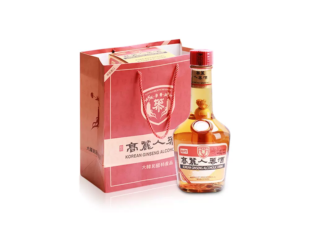 白花高丽人参酒700ml/瓶韩国进口-Taobao