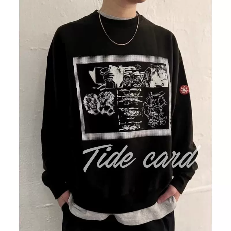 C.E CAVEMPT CAV EMPT FK Sheet10 CREW NECK ce 贴布圆领卫衣潮-Taobao