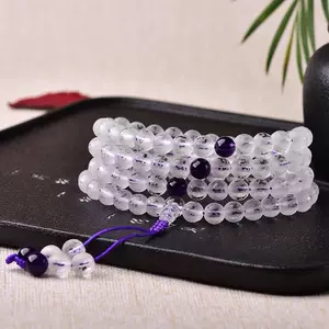 white crystal 108 buddha beads Latest Best Selling Praise