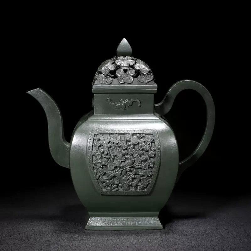 古玩古董收藏老紫砂壶名家顾景舟纯手工制作龙凤呈祥款原矿紫砂壶