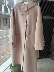 Bear Bear Bear Shop 150 Small Horn Claws Double -sided Double -sided Niche Women's Middle Pink Pink Jacket
