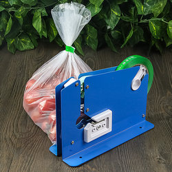 Supermarket Sealing Machine, End-Of-Line Machine, Bulk Area Fruit and Vegetable Shopping Plastic Bag Sealing Machine, Manual Tape Packing Machine