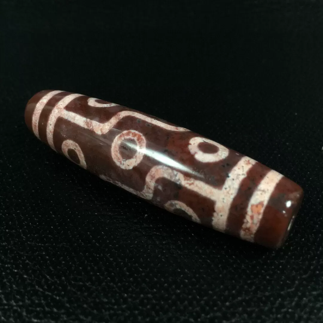 中国古美術・藏區回流・老料高油包漿・銀絲鑲嵌 六眼天珠 朱砂満点・西蔵工芸・瑪瑙 天然回流老料老货高油包浆象雄朱砂九眼天