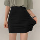 Black high waist skirt for women summer 2024 new ol professional style elastic hip skirt tight sexy one step short skirt