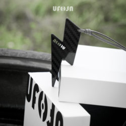 Carbon Fiber Lightning Car Pendant, Niche Windmill Hanging Ornament for Men and Women, High-End Car Rearview Mirror Decoration, Luxurious Gift