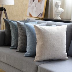 Sein Linen Throw Pillow Cushion Sofa Pillow Living Room Office Modern Simple Backrest Headboard Lumbar Pillowcase with Insert