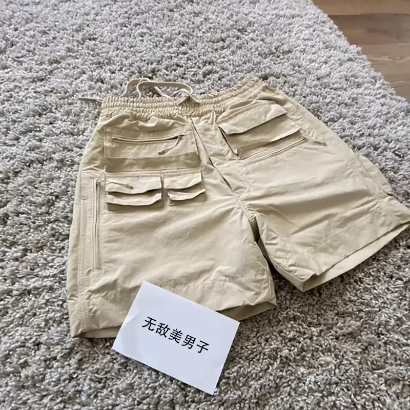 Travis Scott Whoisjacov Cargo Shorts 高街多口袋工装裤子短裤-Taobao