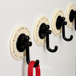 Bathroom hook adhesive strong punch-free bathroom adhesive hook door back wall hanging light luxury traceless hook