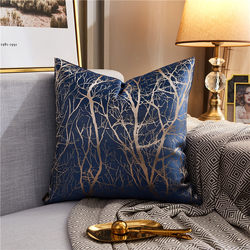 Scandinavian Accessible Luxury Sofa Pillow Living Room Chinese Bedside Backrest Square Cushion Cover Chair Waist Pillow with Core Removable and Washable