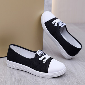 
Internet celebrity white shoes for women 2026 spring and summer shallow sneakers summer breathable canvas shoes comfortable and versatile casual shoes