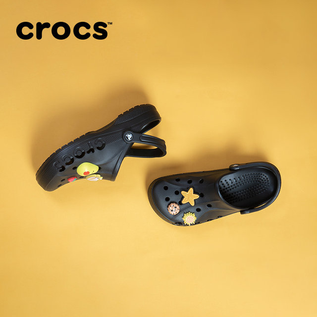 Crocs hole shoes women's flat-bottomed Baotou sandals Crocs casual ...