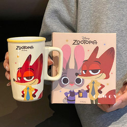 Zootopia Ceramic Mugs Birthday Gift Couple Water Cups Set for Home Drinking Office Use