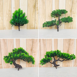 Artificial Single Pine Tree for Living Room, Fake Green Plant, Thuja Pine Tree Potted Plant, Rockery Landscaping, Flower Arrangement Decoration, Small Ornament