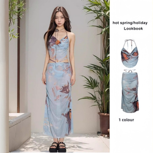 2024 new Bikini three -piece swimwear sexy meat is thin and slim together, high -level sense vacation hot springs
