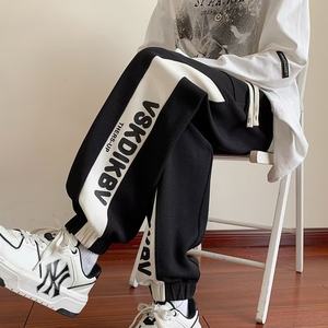 Casual pants for boys new popular high school students' foot trousers spring and autumn American heavyweight trousers trousers