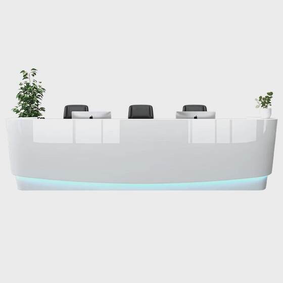 
Company paint front desk reception desk beauty salon cashier hotel guesthouse counter simple modern furniture