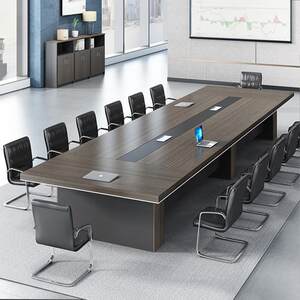 
Conference table, long table, simple modern large conference room training table, long table and chair combination office furniture negotiation table