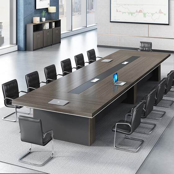 
Conference table, long table, simple modern large conference room training table, long table and chair combination office furniture negotiation table