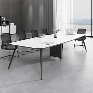 
Office furniture small conference table long table simple modern training table reception negotiation table conference room table chair combination