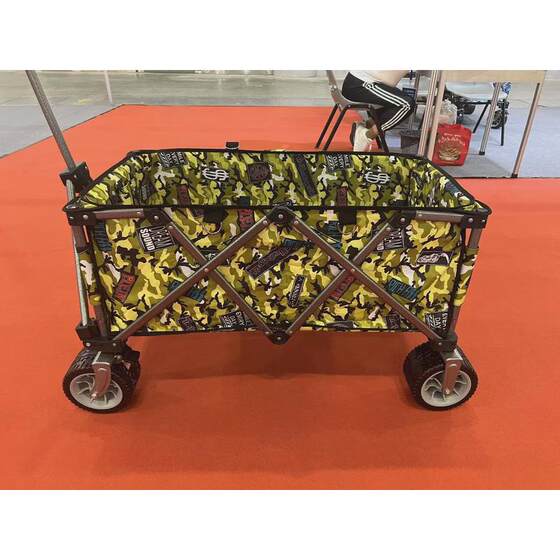 
Outdoor camping picnic car camping car portable folding hand cart trolley outing camping stall multi-functional