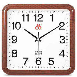 Shanghai Sanwu Wall Clock Living Room Clock Home Use Fashionable Modern Simple Creative Punch-Free Clock Wall-Mounted Quartz Clock